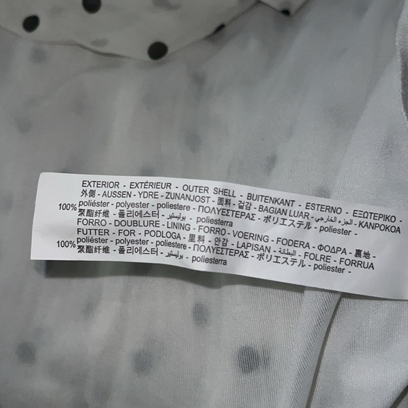 Zara Pleated Dot Dress Size Large- NWT - Picture 10 of 10